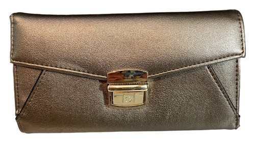 Metallic bronze clutch - clutch, bag