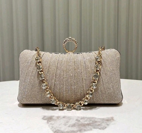 Champagne glittery pleated - champagne,