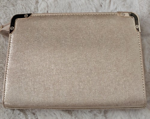 Ladies gold clutch bag ideal - gold,
