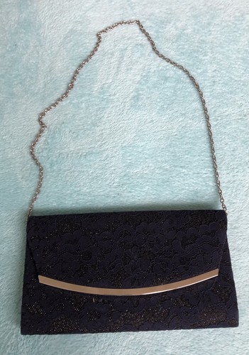 Next navy lace - lace, clutch