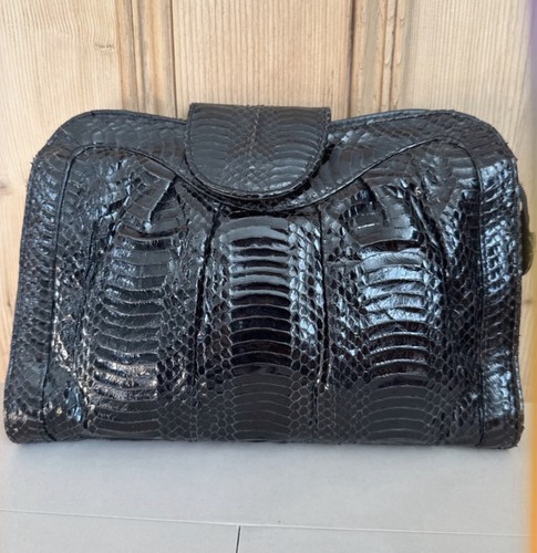 Renee black clutch - black, bag