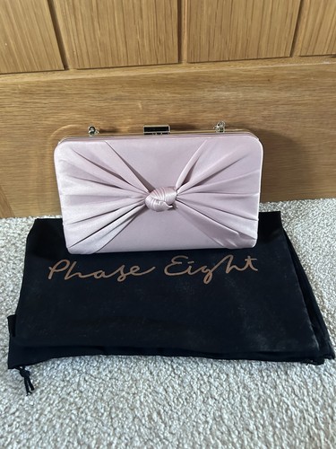 Phase eight satin twist - eight, clutch