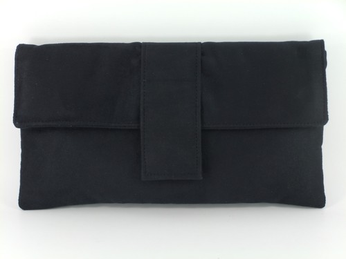 Elegant faux suede clutch - elegant,