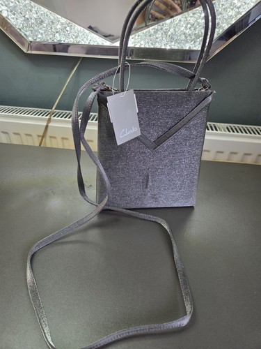 Clarks bnwt pewter shimmer - bnwt,