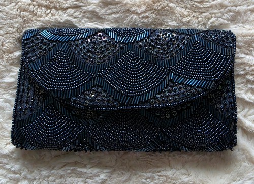 Debut navy blue - navy, sequin