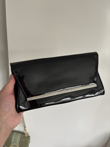 Black patent envelope special - black,