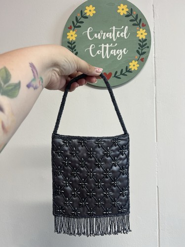 Sequin silver clutch bag - sequin,