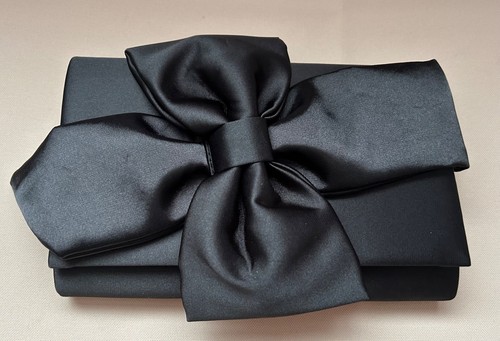 Black bow bag - bag, or