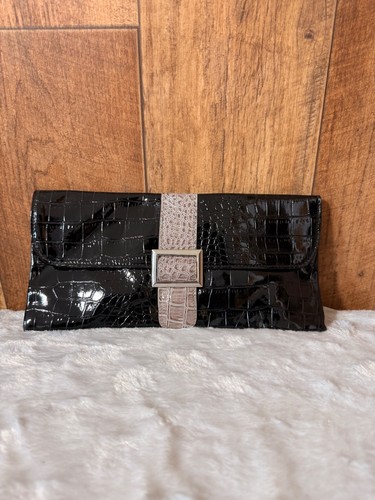 Black croc effect - , bag