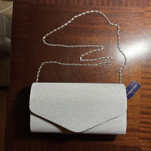 New silver clutch - silver, bag